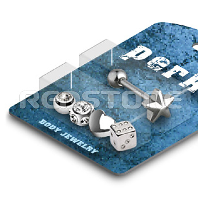 Ocelový piercing PP488